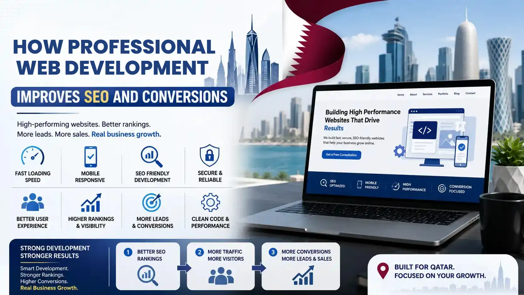 How Professional Web Development Improves SEO and Conversions